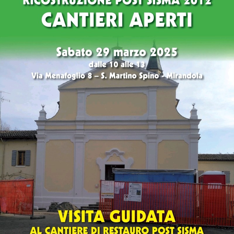 29 marzo: apre il cantiere della Chiesa per le&nbsp;visite